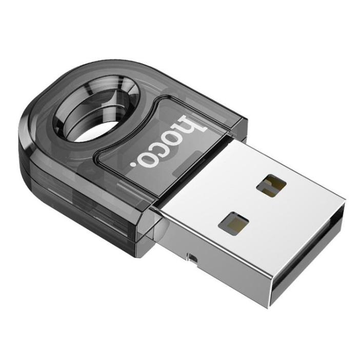 Hoco - Hoco Adapter USB-A Bluetooth UA28 - Transparent Svart