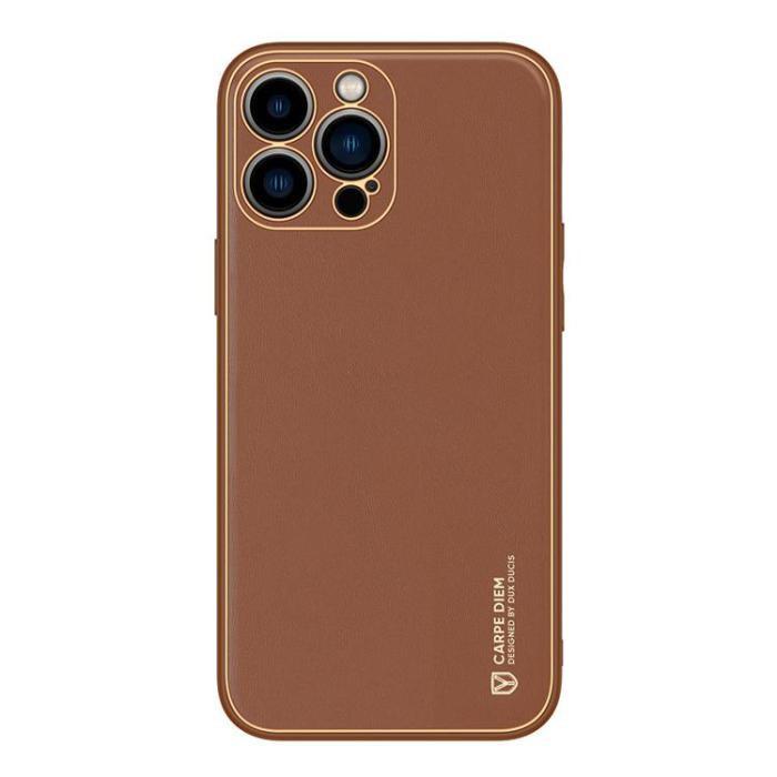 Dux Ducis - Dux Ducis iPhone 14 Pro Skal Yolo - Brun