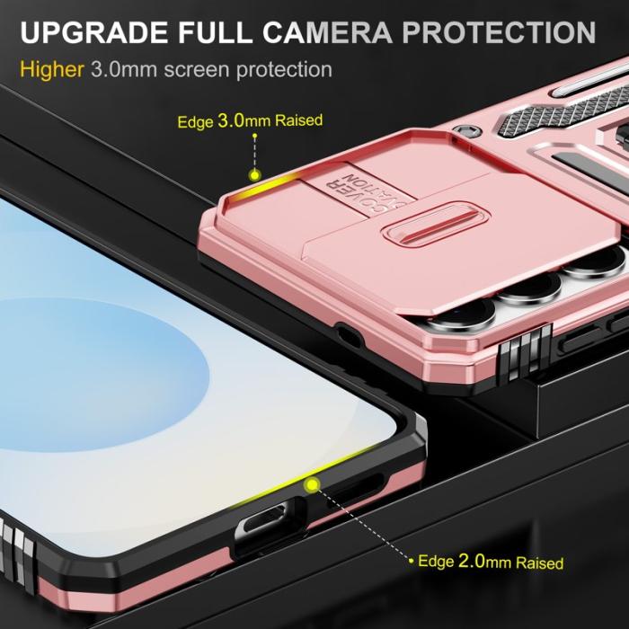 OEM - Mobilskal för Samsung Galaxy S26 Kickstand PC + TPU - Roséguld