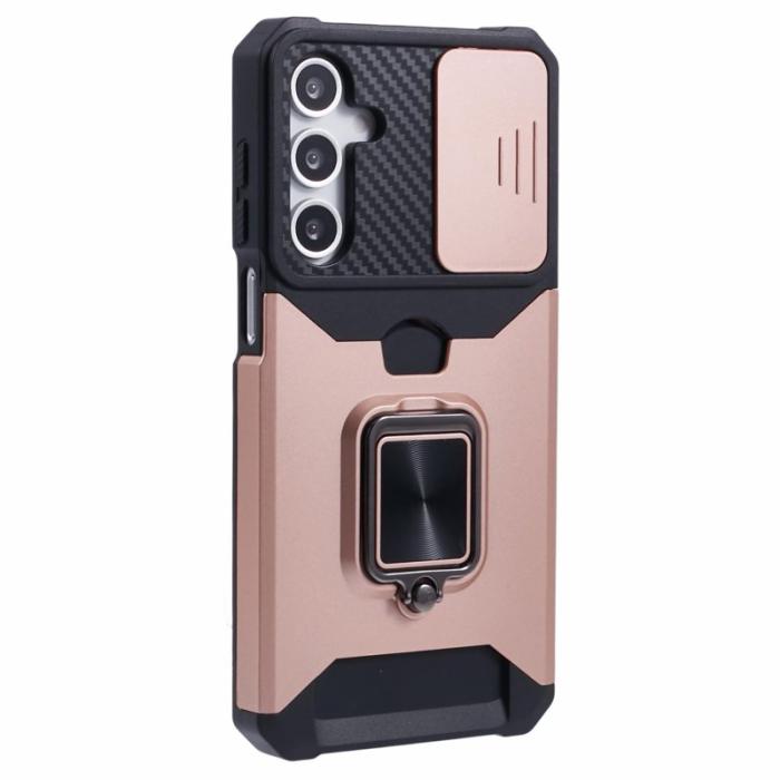 OEM - Mobilskal för Samsung Galaxy S26 Kickstand PC + TPU - Roséguld