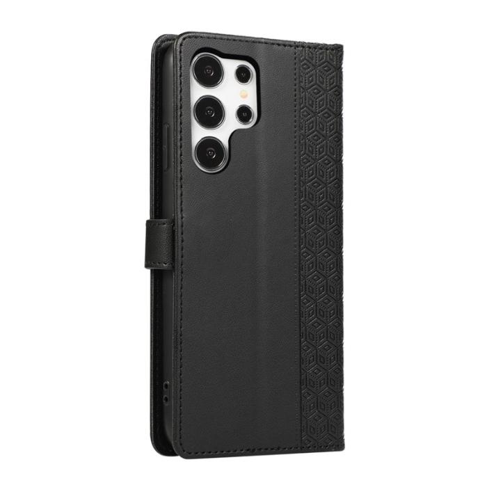 OEM - Mobilskal för Samsung Galaxy S26 Ultra Konstläder med handledsrem - Svart