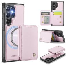 JEEHOOD - JEEHOOD Mobilfodral f&ouml;r Samsung Galaxy S26 Ultra Konstl&auml;der Magnetiskt - Rosa