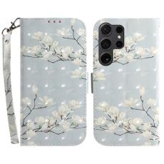 OEM - Pl&aring;nboksfodral f&ouml;r Samsung Galaxy S26 Ultra Konstl&auml;der - Magnolia