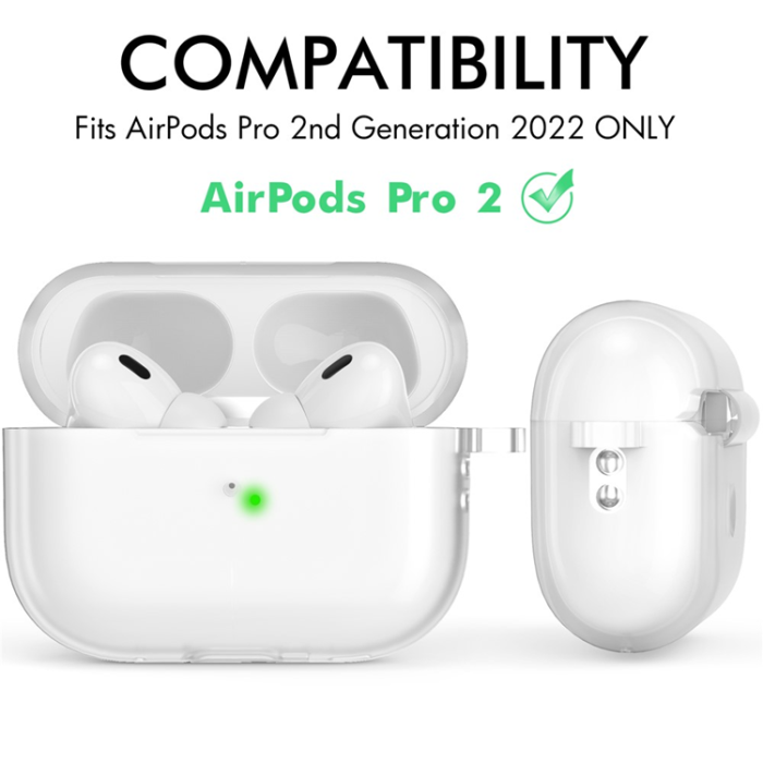 AHASTYLE - AHASTYLE AirPods Pro 2 Skal Silikon med Carabiner/Lanyard CS14