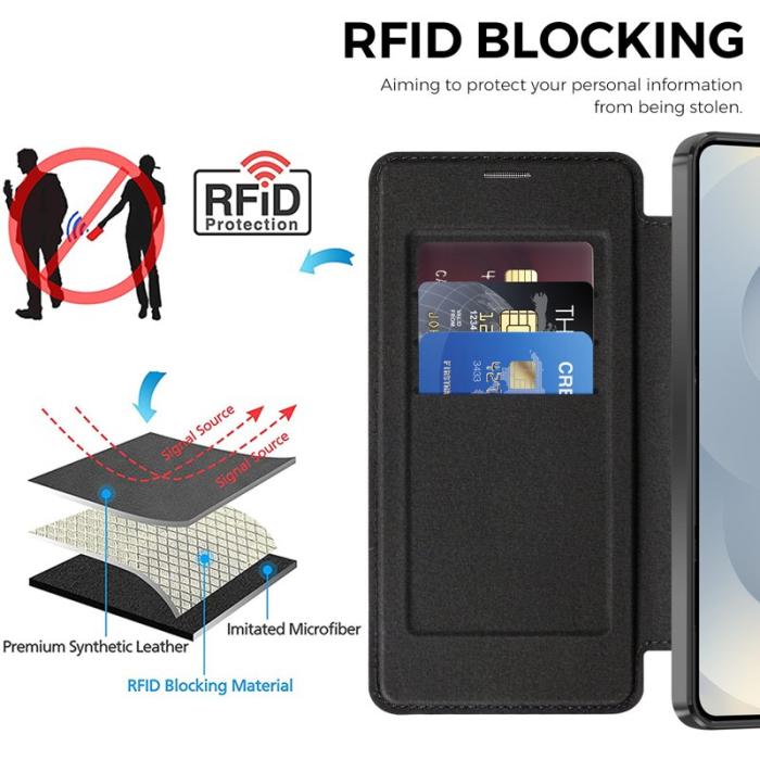 OEM - Mobilskal för Samsung Galaxy S26 Plus Magnetiskt RFID - Svart