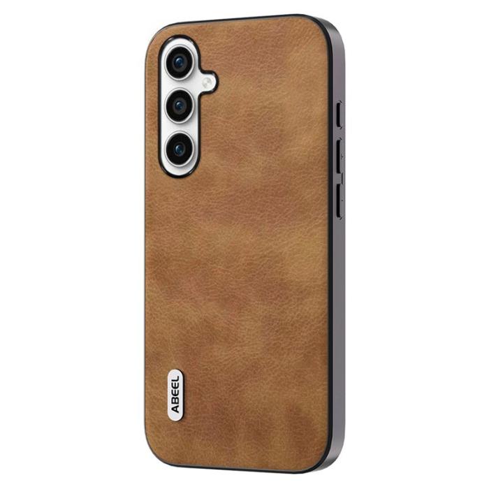 ABEEL - ABEEL Mobilskal till Samsung Galaxy S23 FE PU Läder Retro Brun