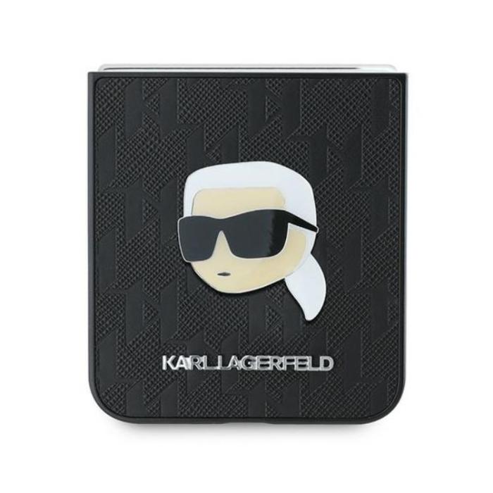 KARL LAGERFELD - Karl Lagerfeld Galaxy Z Flip 6 Mobilskal Saffiano Monogram - Svart