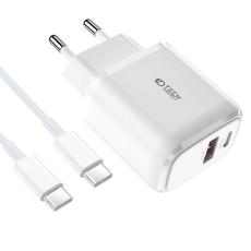 Tech-Protect - Tech-Protect Väggladdare 20W, Type-C Kabel - Vit