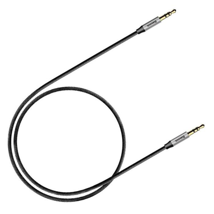 UTGATT1 - Baseus Yiven M30 stereo AUX Kabel - Silver/Svart