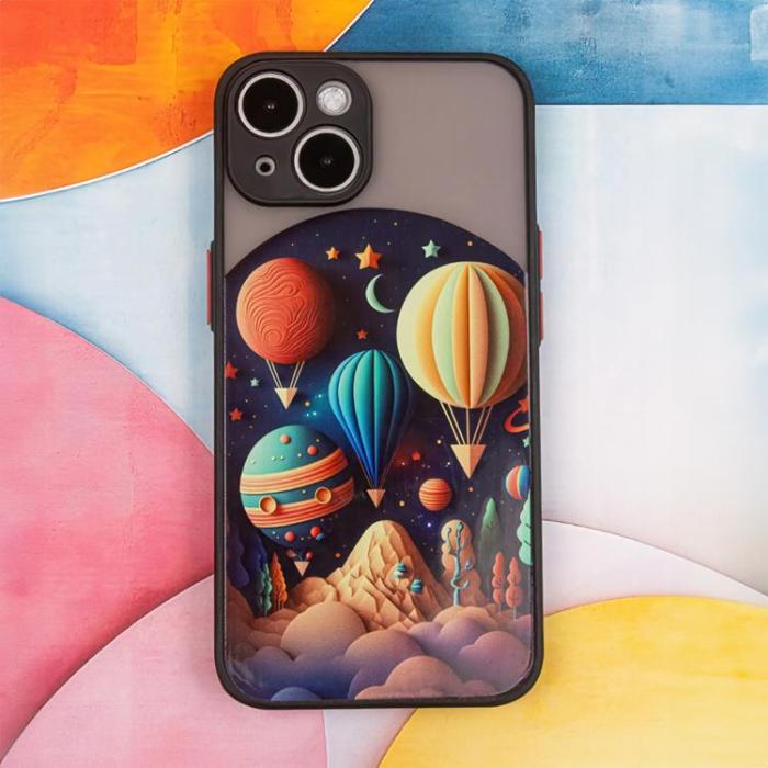 OEM - iPhone 12 Mobilskal Ultra Trendy Travel - Svart