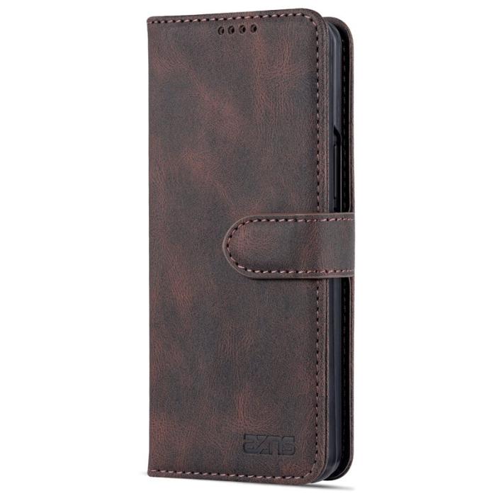 AZNS - AZNS Samsung Galaxy Z Fold3 Plånboksfodral Konstläder - Brun