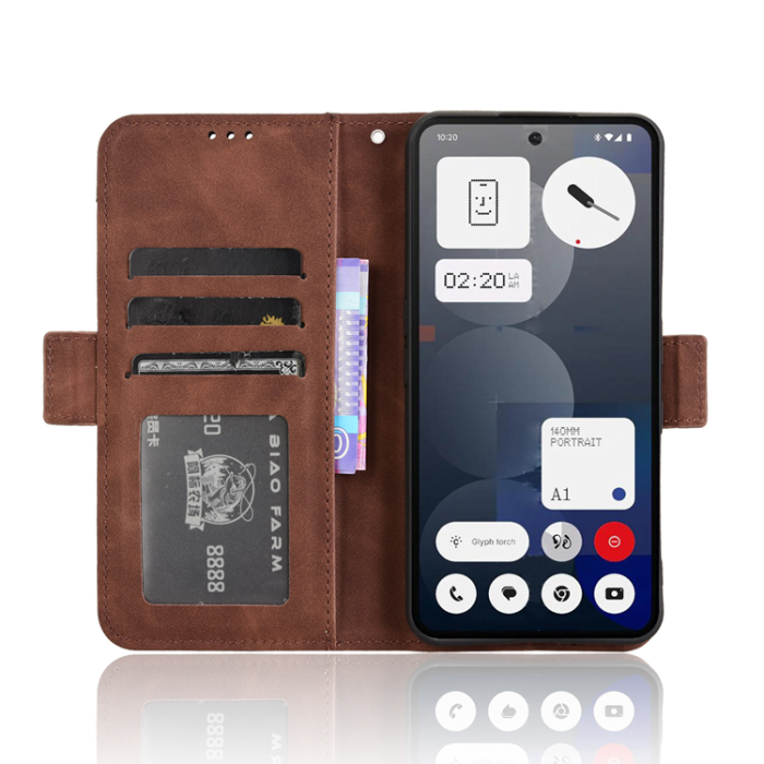 A-One Brand - Nothing Phone (3a) Pro Plånboksfodral Magnetisk Closure - Brun