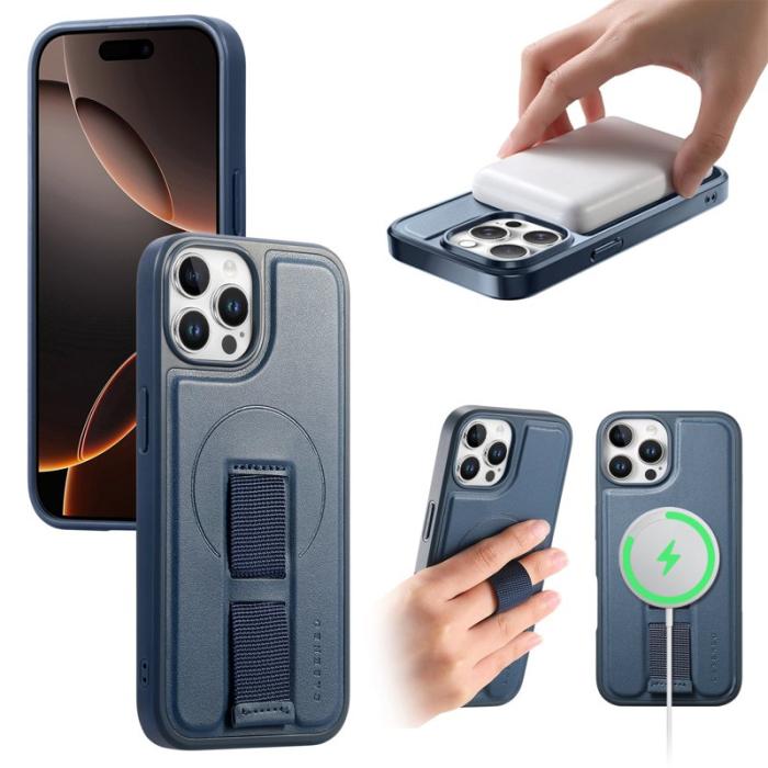 CASENEO - CASENEO iPhone 12 Pro Max Fodral KonstLäder - Blå