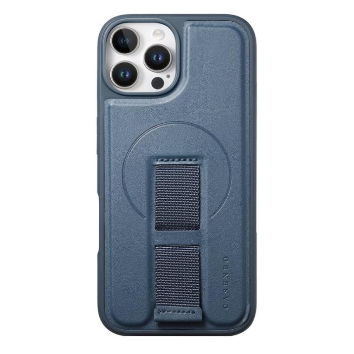 CASENEO - CASENEO iPhone 12 Pro Max Fodral KonstLäder - Blå