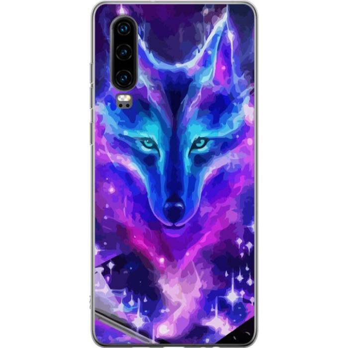 iSecrets - Mobilskal till Huawei P30 med Neon Varg