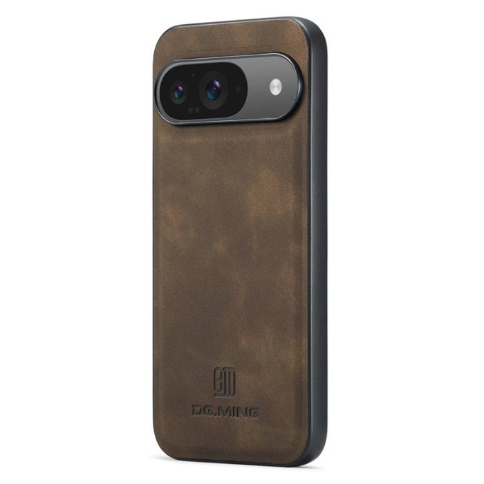 DG.MING - DG.MING Mobilskal till Google Pixel 10 Pro PU Läder Hybrid - Brun