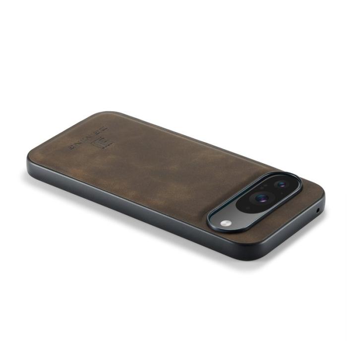 DG.MING - DG.MING Mobilskal till Google Pixel 10 Pro PU Läder Hybrid - Brun