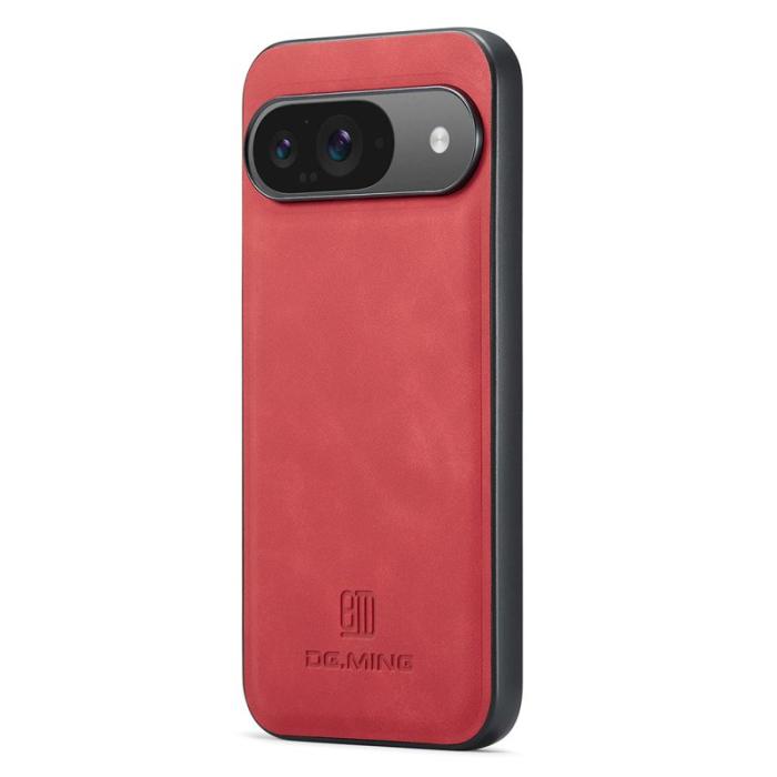 DG.MING - DG.MING Mobilskal till Google Pixel 10 Pro PU Läder Hybrid Röd