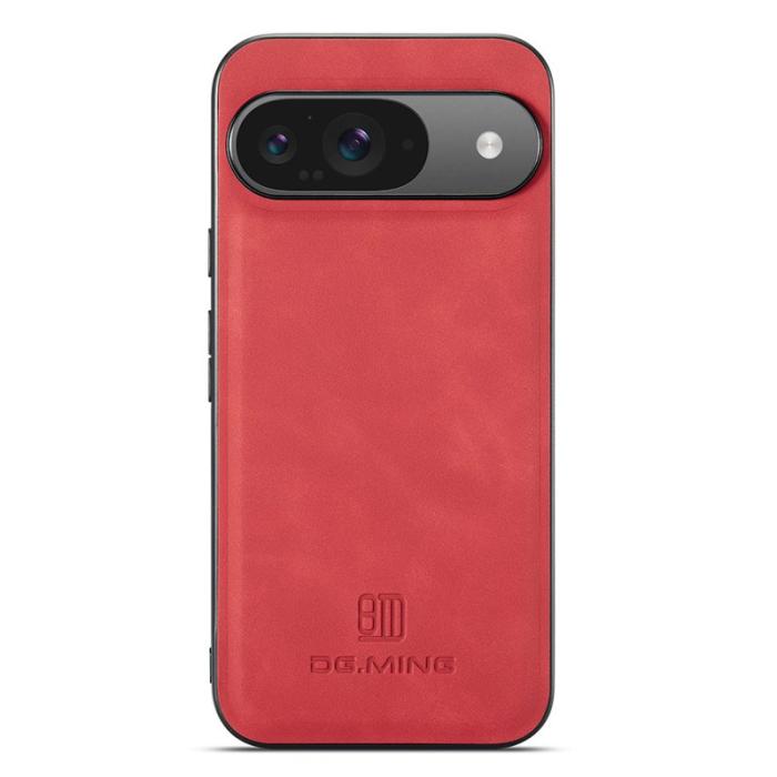 DG.MING - DG.MING Mobilskal till Google Pixel 10 Pro PU Läder Hybrid Röd