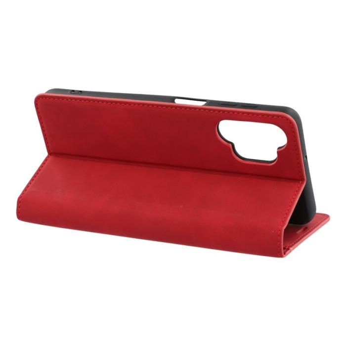 FORWENW - FORWENW Fantasy Series Konstläder Plånboksfodral för Samsung Galaxy A32 5G - Röd