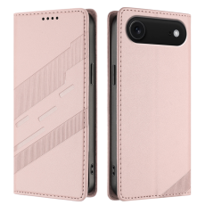A-One Brand - iPhone 17 Air Plånboksfodral Punk Style Imprinted - Rosa