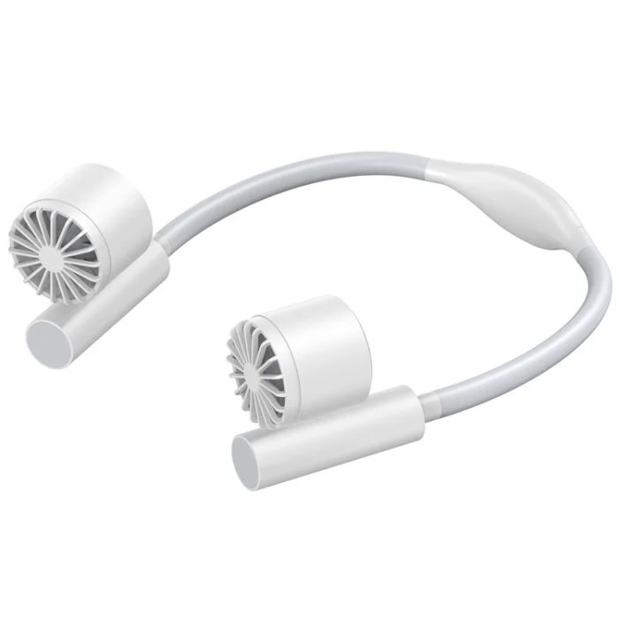 OEM - Bärbar USB-Hängande Minihalsfläkt - Vit
