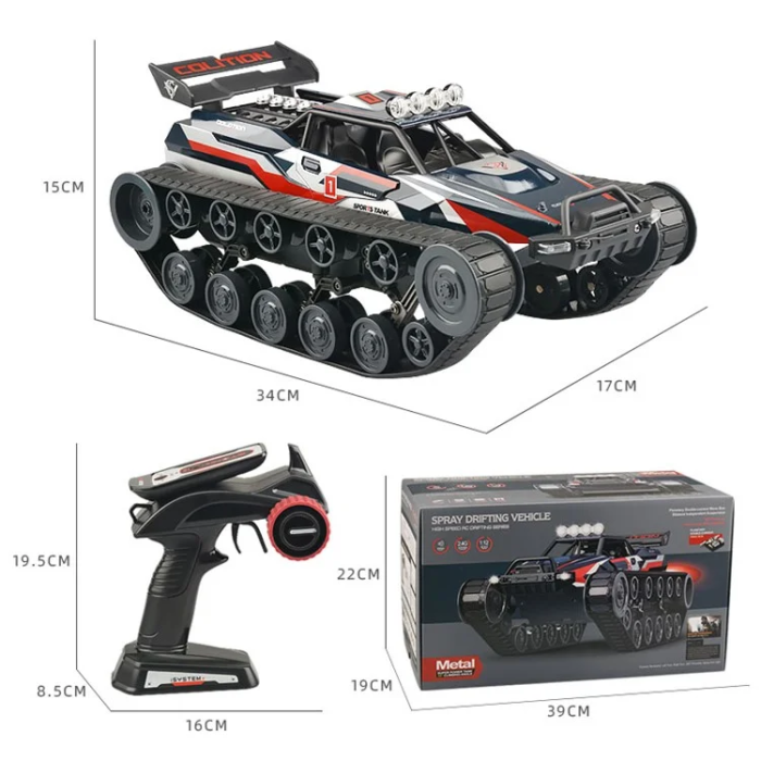 OEM - Fjärrkontroll High Speed ​​Drift Stunt Dim Spray Tank