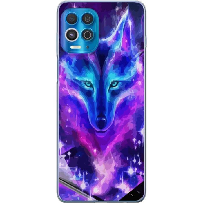 iSecrets - Mobilskal till Motorola Edge S med Neon Varg