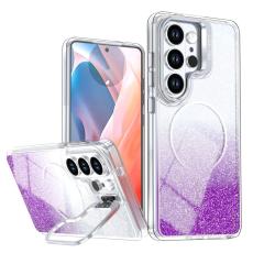 OEM - Samsung Galaxy S26 Ultra Skal Magnetiskt Gradient Glittrigt Skydd - Lila