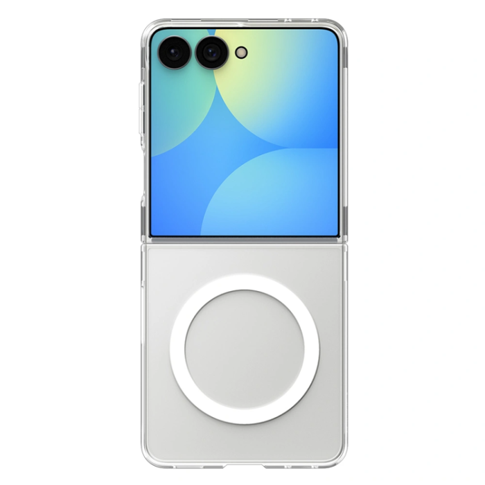 Spigen - Spigen Mobilskal För Galaxy Z Flip 8 Magsafe Airskin - Clear/Vit