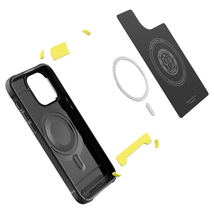UTGATT - Spigen iPhone 14 Pro Max Skal Mag Magsafe Rugged Armor - Matte Svart