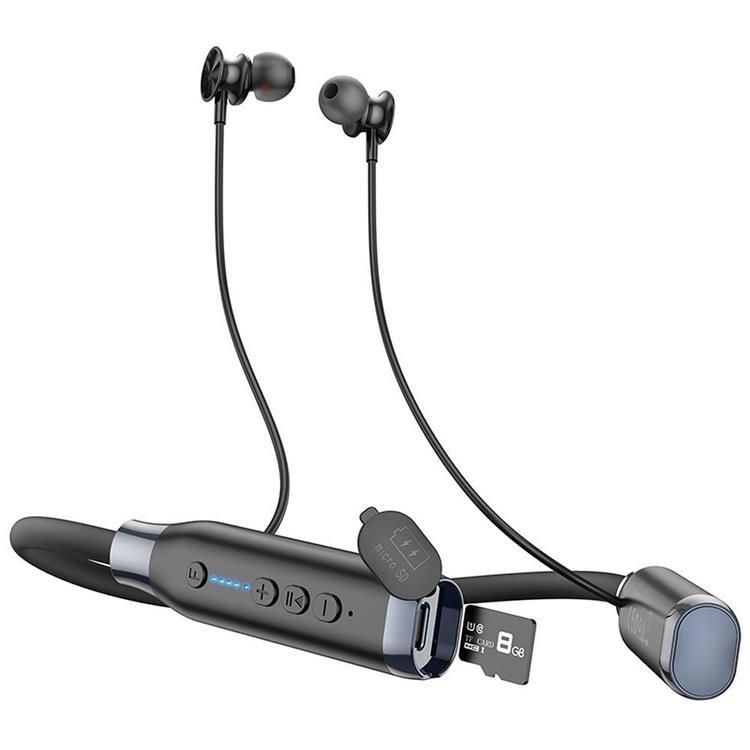 Hoco In-Ear Trådlösa Hörlurar Halshänga ES62 - Svart (Svart)