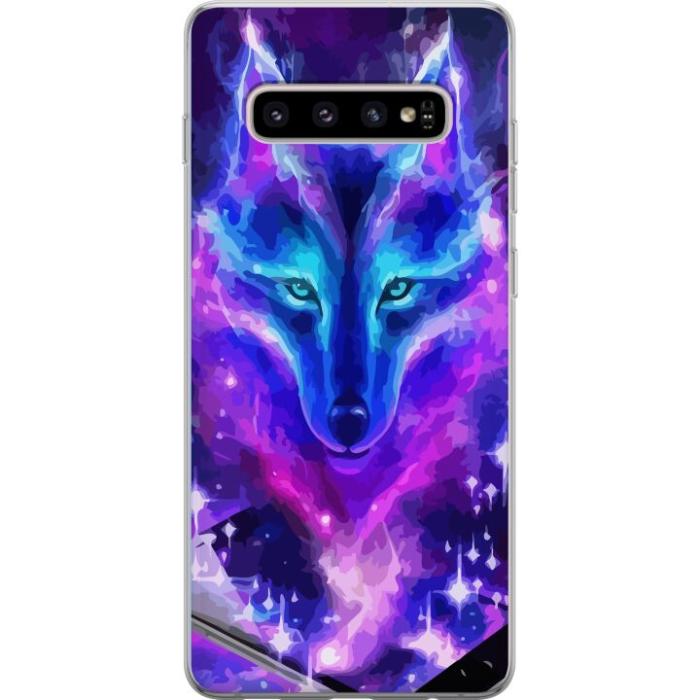 iSecrets - Mobilskal till Samsung Galaxy S10+ med Neon Varg