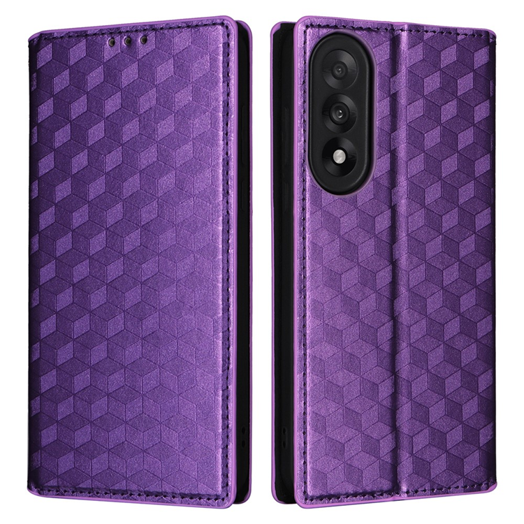 OnePlus Nord 5 Plånboksfodral Rhombus Imprint - Lila | 2353 | AlltMobil