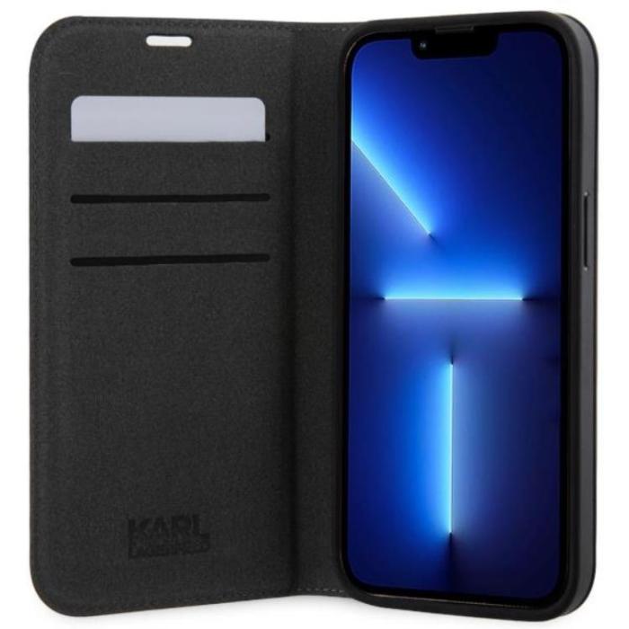 KARL LAGERFELD - Karl Lagerfeld iPhone 14 Plånboksfodral Saffiano Karl