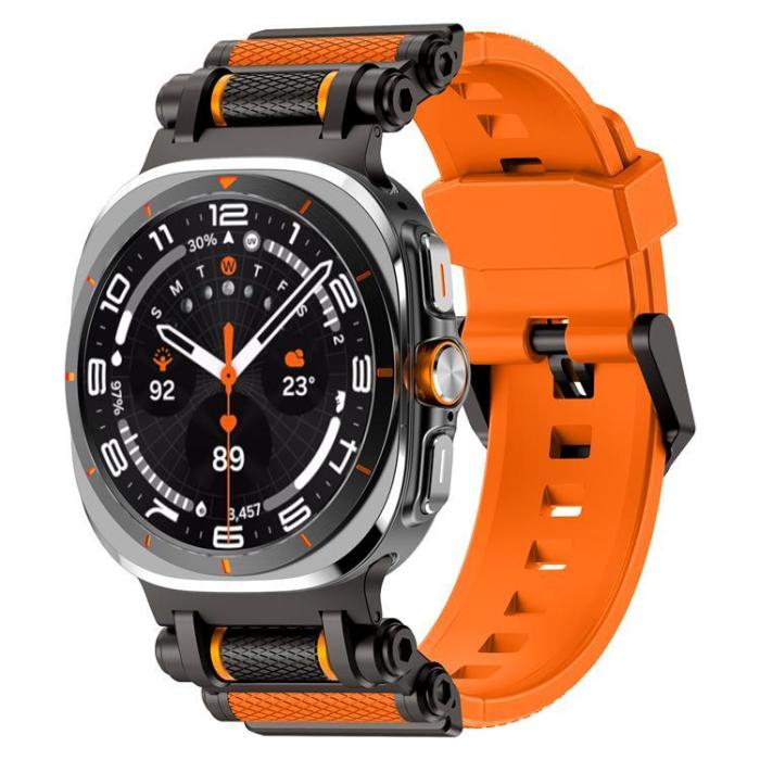 Boom of Sweden - Galaxy Watch Ultra (47mm) Armband Rotation Axis Silikon - Orange
