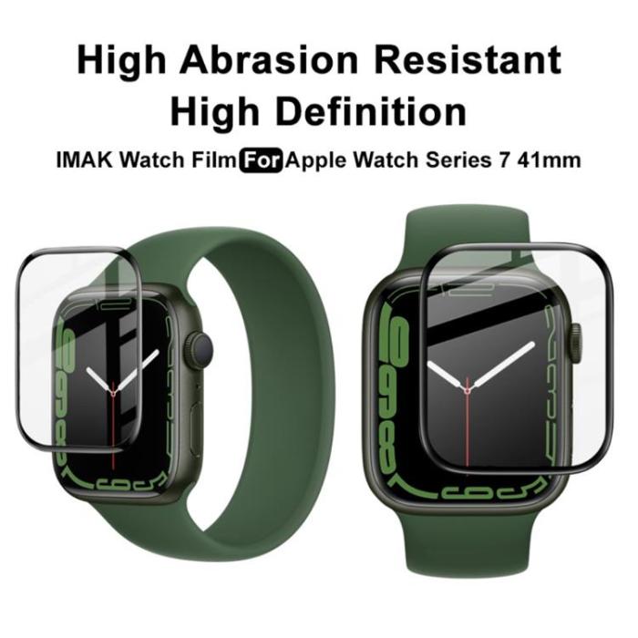 Imak - IMAK Rep Tålig Skärmskydd Apple Watch 7 41 mm - Svart