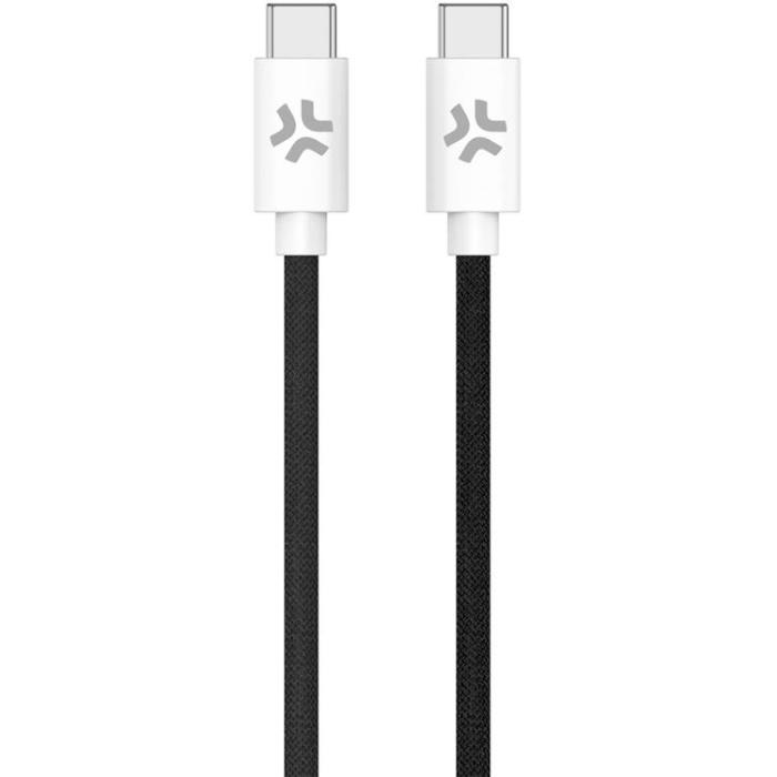 Celly - CELLY USB-C till USB-C kabel 60W 1.5m - Svart