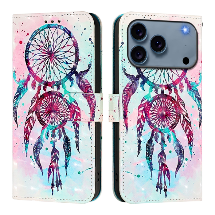 A-One Brand - iPhone 17 Pro Plånboksfodral Printing Pattern Med Strap