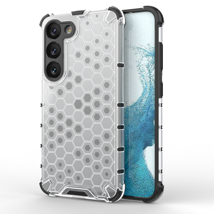 OEM - Galaxy S23 Plus Skal Honeycomb Armored Hybrid - Transparent