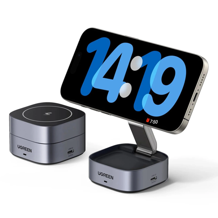 Ugreen - Ugreen 3-in-1 Trådlös Laddare Magsafe iPhone Apple Watch AirPods Qi - Svart