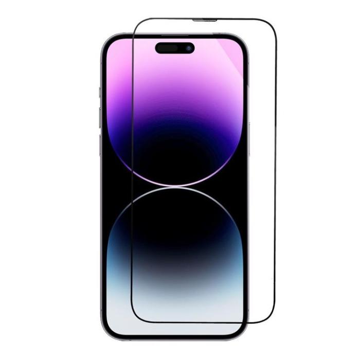 OEM - iPhone 12 Härdat Glas Skärmskydd Plus Applicator - Svart