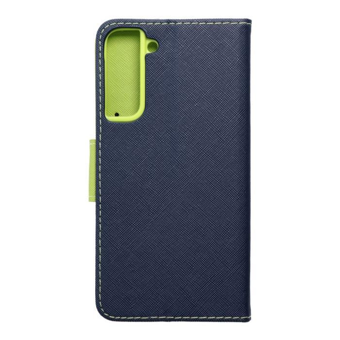 OEM - Galaxy S22 Plus Plånboksfodral Fancy Eco Läder - Blå