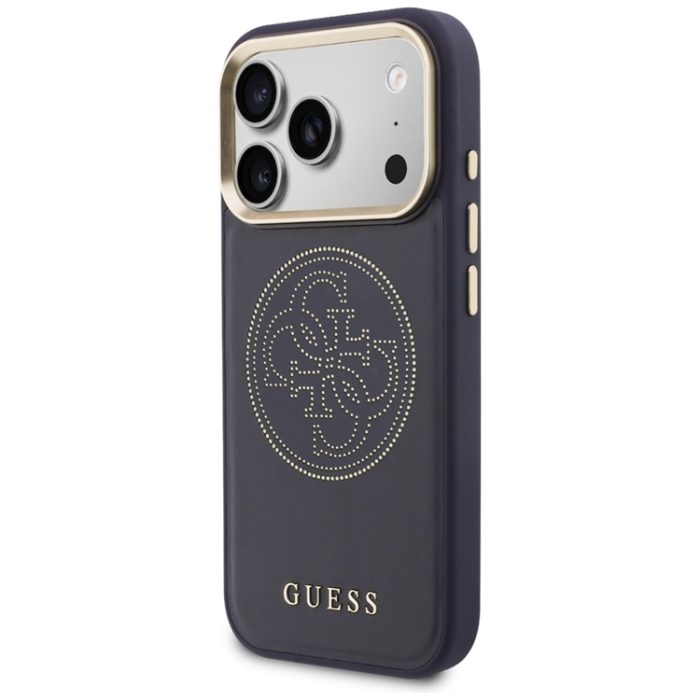 Guess - Guess Mobilskal För iPhone 17 Pro Max MagSafe Perforated 4G - Blå