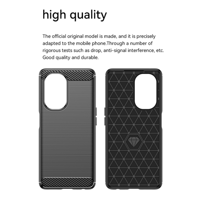 A-One Brand - OnePlus Nord CE 3 Lite Mobilskal Carbon Fiber - Svart