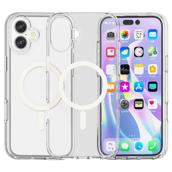 A-One Brand - iPhone 16 Mobilskal MagSafe - Transparent