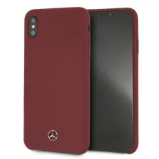 Mercedes - Mercedes Silicone Line Skal iPhone Xs Max - R&ouml;d