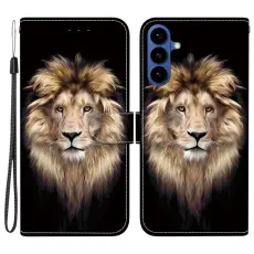 OEM - Samsung Galaxy S26/S26 Pro Pl&aring;nboksfodral M&ouml;nstertryck Konstl&auml;der - Lejonhuvud