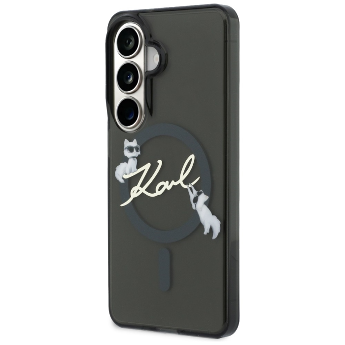 KARL LAGERFELD - Karl Lagerfeld Mobilskal För Galaxy S26 MagSafe IML KC Script - Svart