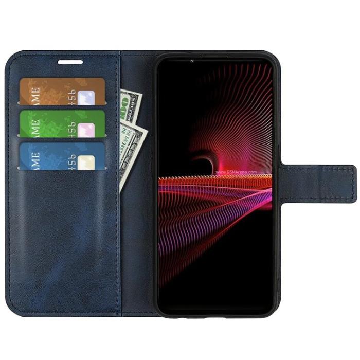 A-One Brand - Sony Xperia 1 IV Plånboksfodral Flip Folio - Blå